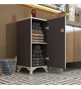 Kenzlife kilitli dolap rana39 gri 68*39*39 banyo dolabı hazır mutfak ofis kiler kitaplık evrak ayaklı (Karışık)