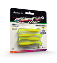 Ulti Baits Minnow Shad Silikon Balık 70MM 1,6gr 4 Adet, UB-C15, Fire, Yeşil Turuncu