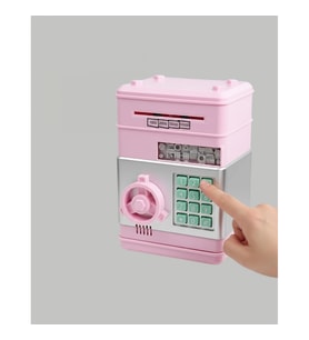 SAM53 Number Bank Pembe Elektronik Şifreli Otomatik Para Çekmeli Kumbara