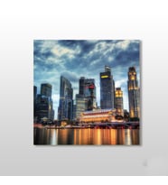 New York Manzara Kanvas Tablo 50x50cm (Karışık)