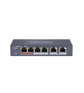 Hikvision Ds-3E0106P-E-M 6 Port 10-100 Yönetilemez 4Xpoe Switch (Siyah)