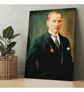 Atatürk Makam Panosu Mustafa Kemal Kanvas Tablo (8 Farklı Ölçü)