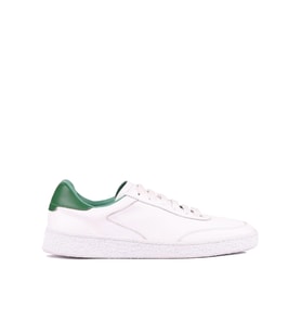Shoetyle - Beyaz Hakiki Deri Bağcıklı Erkek Sneaker 666-11