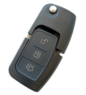 Ford Focus 2 Fiesta Fusion Uyumlu Anahtar Kumanda Kabı Hu101 Uç Logolu
