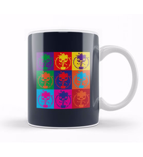 Baby Groot Guardians of the Galaxy Andy Warhol Style Kupa Bardak Porselen