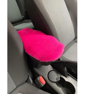 Yumuşak Peluş Kol Dayama Kolçak Minderi Fuşya Pembe