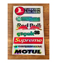 Araç Arka Cam Yazısı Hologramlı Yan kapı, Yan Cam Stickerı Turkısh Aırlınes