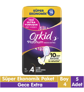 Orkid Platinum Gece Ekstra Süper Ekonomik Paket 16x5 80 Adet