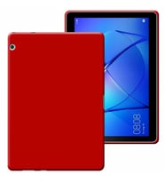 Huawei MediaPad T3 Uyumlu 9,6 inç Lansman Silikon Yumuşak Dokulu Kılıf (Kırmızı)