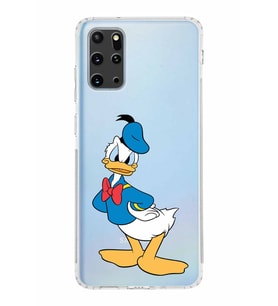 Samsung Galaxy S20 Plus  Kamera Korumalı Kapak Donald Duck Tasarımlı  Şeffaf  Kılıf