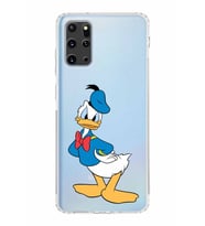 Samsung Galaxy S20 Plus  Kamera Korumalı Kapak Donald Duck Tasarımlı  Şeffaf  Kılıf