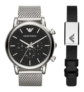 Emporio Armani AR80062SET Erkek Kol Saati ve Bileklik Seti