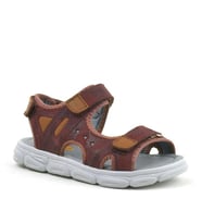 Rakerplus Flint Hakiki Deri Bordo Çocuk Sandalet