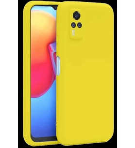 Y53S Kılıf Nano içi Kadife Silikon - Sarı