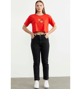 Straight Comfort Fit Jean Pantolon - Antrasit