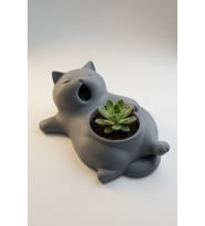 MYCRAFT3D Sevimli Kedi Saksı  Dekoratif Kedi Figürlü Çiçeklik  Masa Üstü Dekoratif Saksı  Mini Doğal Yaşam Alanı