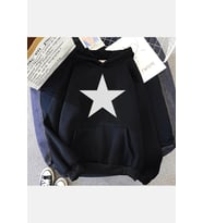 Star Kapşonlu Sweatshirt