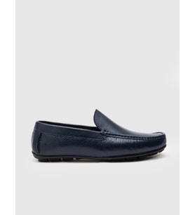 Hakiki Deri Lacivert Erkek Loafer