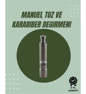 Northcity Orta Boy Kararbiber ve Tuz Öğütücü - Şık Tasarım ve Kolay Kullanım