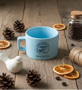 Kişiye Özel Tıbbi Sekreter Lüks Pastel Fincan Tıp Bayramı Hediyesi
