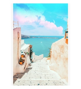 Gerçeküstü Yunanistan #fotoğrafçılık #seyahat Tablo Ahşap Poster Dekoratif