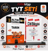 Altın Karma TYT Tarih Deneme ve AKM Dil Bilgisi Soru Bankası Seti 2 Kitap