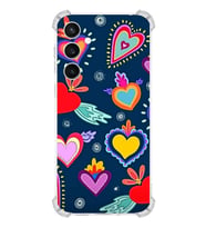 PrintiFy Samsung Galaxy S23 Fe Uyumlu Retro Color 3 Baskılı Şeffaf Köşe Korumalı Antişok Kılıf