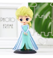 Karlar Ülkesi Frozen Prenses Elsa Anime Karakter Figür Oyuncak Dekoratif Hediyelik Biblo Bebek Mavi