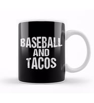 Baseball & Tacos Funny Athlete Taco Obsessed Kupa Bardak Porselen