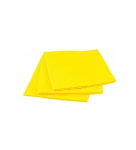 Omniclean FLR F040 Delikli Sarı Temizlik Bezi 3' lü Paket