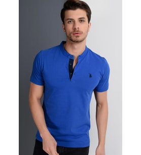 T8560 DEWBERRY T-SHIRT-AÇIK SAX (Karışık)