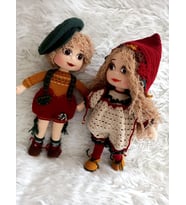 Arel ve Asel Kardeşler Amigurumi Organik Oyuncak