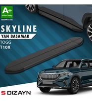 S-Dizayn TOGG T10X Skyline Siyah Yan Basamak 203 Cm 2023 Üzeri A+ Kalite