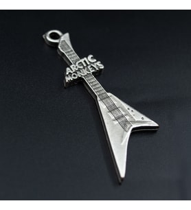Arctic Monkeys Elektro Gitar Kolye Ucu - Antik Gümüş Kaplama - Kod:313