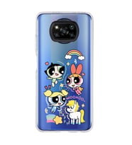 Poco X3 Pro Uyumlu Powerpuff Girls Desenli Şeffaf Telefon Kılıfı