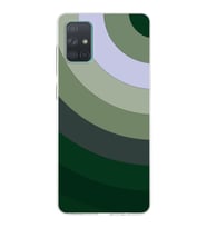 Samsung Galaxy A71  Kapak Renk Cümbüşü Tasarımlı Şeffaf Silikon Kılıf