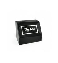 Tipbox - Bahşiş Kutusu Siyah - 15x10xh12cm