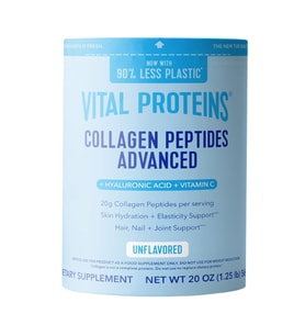 Vital Proteins Collagen Peptides Advanced with Hyaluronic Acid  Vitamin C, Unflavored, 27 Servings 567gr.Abd Menşei. (Renksiz)