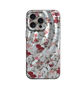 Durukar® iPhone 14 Pro Kılıf Crew Desenli Kapak - Çiçek