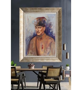 Gümüş Çerçeveli Atatürk Tablo za225