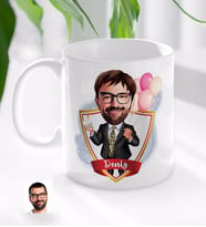 BK Gift Kişiye Özel İsimli Erkek Doğum Günü Karikatürlü Beyaz Kupa Bardak-3