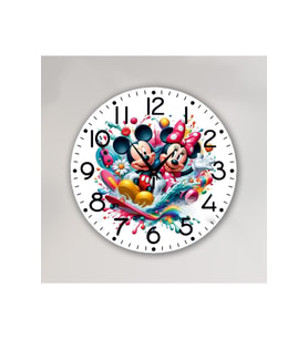 bilge Tasarım Çocuk Odası Duvar Saati 30 x 30 CM (Karışık)