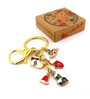 Yeni Yıl Yılbaşı Christmass Noel Eldiven Çorap Charm Çanta Süsü Anahtarlık KY121