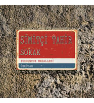 İstanbul'un Meşhur Yerleri -Simitçi Tahir Sokak- Retro Ahşap Dekor Duvar Plaka (Karışık)