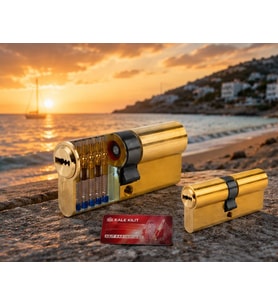 Kale 164BNE 68 mm Bilyalı Çelik Kapı Kilidi Saten