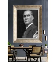Gümüş Çerçeveli Atatürk Tablo za294