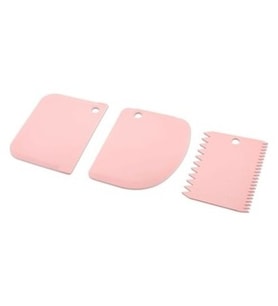 3 PARÇA PLASTİK HAMUR KESİCİ - KAZIYICI