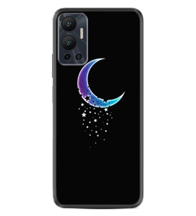 Infınix Hot 12 Kılıf Resimli Desenli Silikon Platinium Series Moon Star 1851