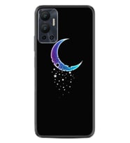 Infınix Hot 12 Kılıf Resimli Desenli Silikon Platinium Series Moon Star 1851