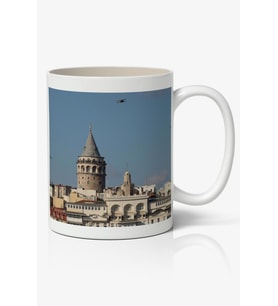 Galata Kulesi Baskılı Kupa Bardak Baskılı Kahve Kupa Bardak-4